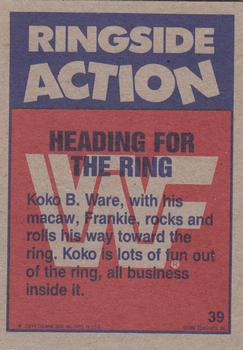 1987 Topps WWF #39 Heading for the Ring Back
