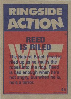 1987 Topps WWF #46 Reed is Riled Back
