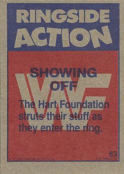 1987 Topps WWF #63 Showing Off Back