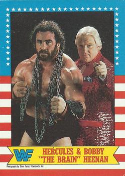 1987 Topps WWF #9 Hercules & Bobby 