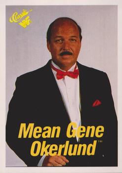 1990 Classic WWF #51 Mean Gene Okerlund Front