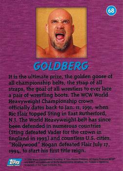 1998 Topps WCW/nWo #68 Goldberg  Back