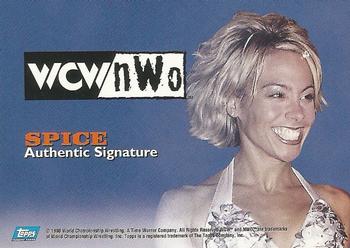 1998 Topps WCW/nWo - Authentic Signatures #NNO Spice  Back