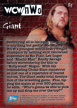 1998 Topps WCW/nWo - Stickers #S9 Giant  Back
