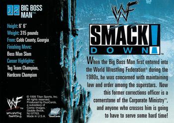 1999 Comic Images WWF SmackDown! #12 Big Boss Man  Back