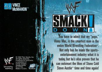 1999 Comic Images WWF SmackDown! #41 Vince McMahon  Back