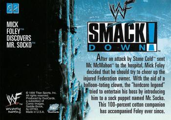 1999 Comic Images WWF SmackDown! #62 Mankind / Vince McMahon Back