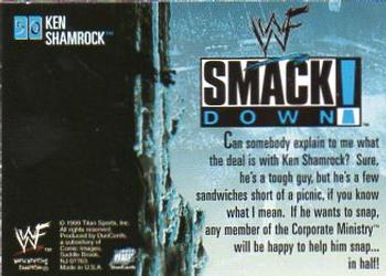 1999 Comic Images WWF SmackDown! #50 Ken Shamrock  Back