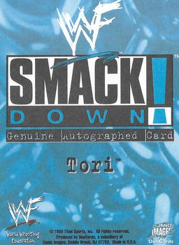 1999 Comic Images WWF SmackDown! - Autographs #8 Tori  Back