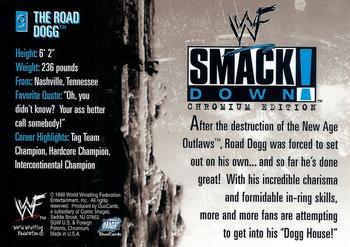 1999 Comic Images WWF SmackDown! Chromium #9 Road Dogg  Back