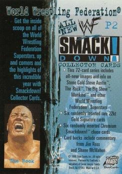 1999 Comic Images WWF SmackDown! - Promos #P2 The Rock  Back