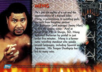 1999 Topps WCW/nWo Nitro #14 Meng  Back