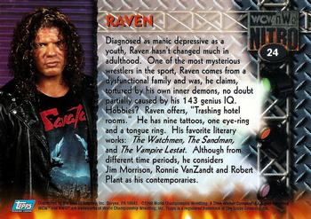 1999 Topps WCW/nWo Nitro #24 Raven  Back