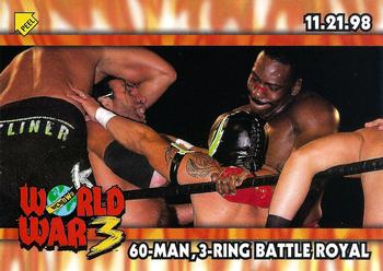 1999 Topps WCW/nWo Nitro - Stickers #S11 60 Man Battle Royale  Front
