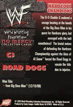 2000 Comic Images WWF No Mercy - Hardcore Champions Holofoil #C3 Road Dogg  Back