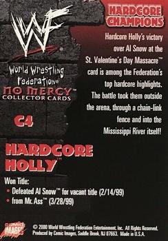 2000 Comic Images WWF No Mercy - Hardcore Champions Holofoil #C4 Hardcore Holly  Back