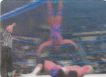 2001 Artbox WWF MotionCardz #41 Kurt Angle / Hardcore Holly Front