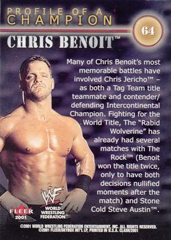 2001 Fleer WWF Championship Clash #64 Chris Benoit Back