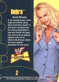 2001 Fleer WWF The Ultimate Diva Collection #2 Debra  Back