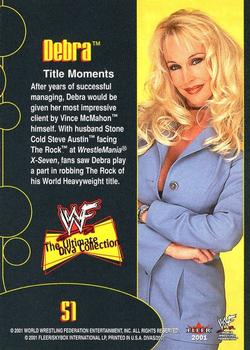 2001 Fleer WWF The Ultimate Diva Collection #51 Debra  Back