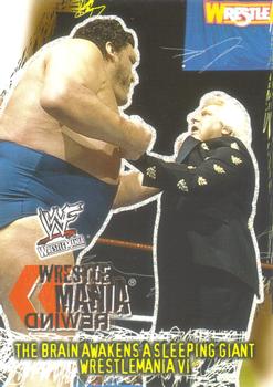 2001 Fleer WWF Wrestlemania #86 Brain Awakens Andre  Front