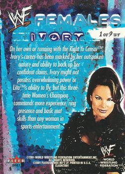 2001 Fleer WWF Championship Clash - Females #1WF Ivory  Back