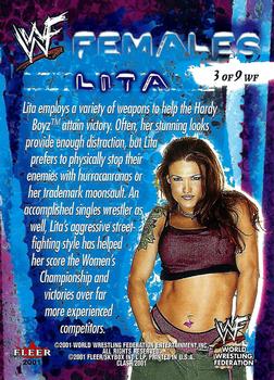 2001 Fleer WWF Championship Clash - Females #3WF Lita  Back