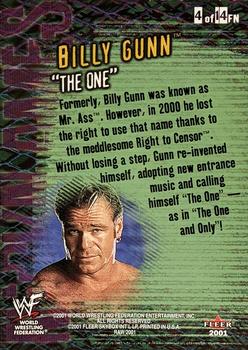 2001 Fleer WWF Raw Is War - Famous Nicknames #4FN Billy Gunn 