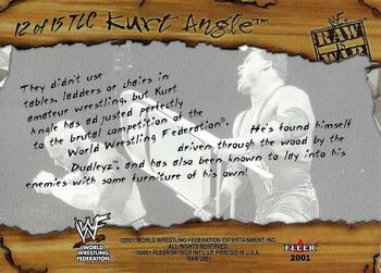 2001 Fleer WWF Raw Is War - Tables, Ladders, & Chairs #12TLC Kurt Angle  Back