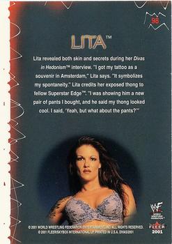 2001 Fleer WWF The Ultimate Diva Collection - Gold #98 Lita Back