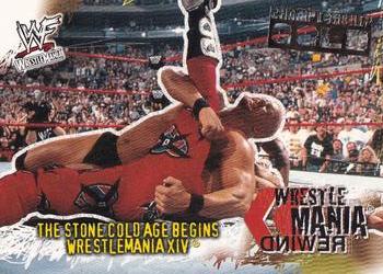 2001 Fleer WWF Wrestlemania - Championship Gold #97 The Stone Cold Age Begins  Front