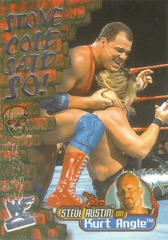 2001 Fleer WWF Wrestlemania - Stone Cold Said So #2 SC Kurt Angle  Front