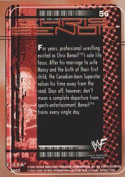 2002 Fleer WWF All Access #56 Chris Benoit Back