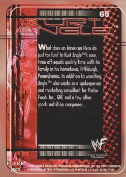2002 Fleer WWF All Access #65 Kurt Angle Back
