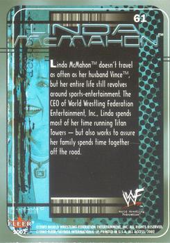 2002 Fleer WWF All Access #61 Linda McMahon Back