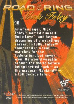 2002 Fleer WWF All Access #98 Mick Foley Back