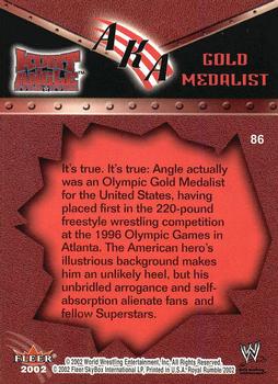 2002 Fleer WWE Royal Rumble #86 Kurt Angle Back