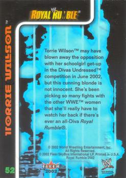 2002 Fleer WWE Royal Rumble #52 Torrie Wilson  Back