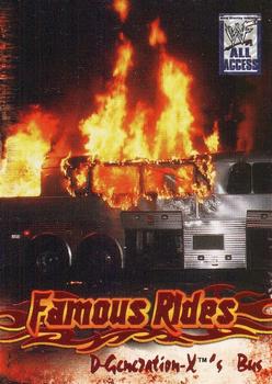 2002 Fleer WWF All Access - Famous Rides #11 FR D-Generation X's Bus Front