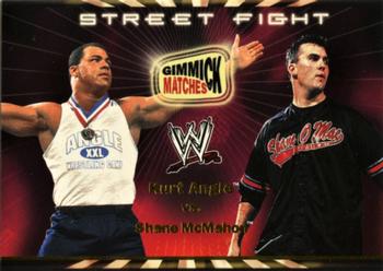 2002 Fleer WWE Royal Rumble - Gimmick Matches #GM8 Kurt Angle vs. Shane McMahon Front