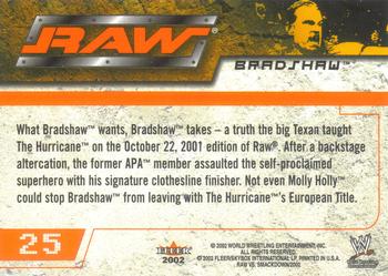 2002 Fleer WWE Raw vs. SmackDown #25 Bradshaw  Back