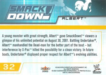 2002 Fleer WWE Raw vs. SmackDown #32 Albert  Back