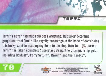 2002 Fleer WWE Raw vs. SmackDown #70 Terri Back