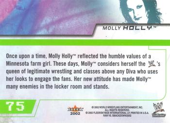 2002 Fleer WWE Raw vs. SmackDown #75 Molly Holly Back