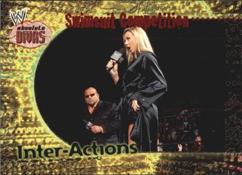 2002 Fleer WWE Absolute Divas - Inter-Actions #1 IA Swimsuit Competition  Front
