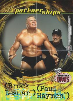 2002 Fleer WWE Absolute Divas - Posters #NNO Brock Lesnar  Front