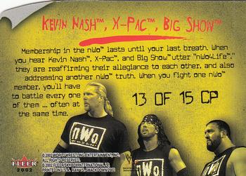 2002 Fleer WWE Raw vs. SmackDown - Catch Phrases #13 CP NWO  Back