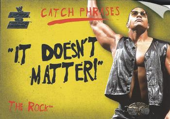 2002 Fleer WWE Raw vs. SmackDown - Catch Phrases #1 CP The Rock  Front