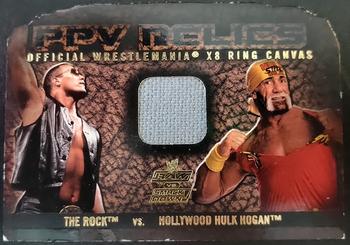 2002 Fleer WWE Raw vs. SmackDown - Pay Per View Relics #NNO The Rock / Hollywood Hulk Hogan Front