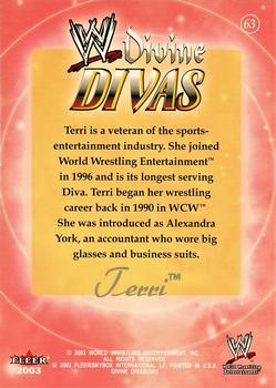 2003 Fleer WWE Divine Divas #63 Terri Back